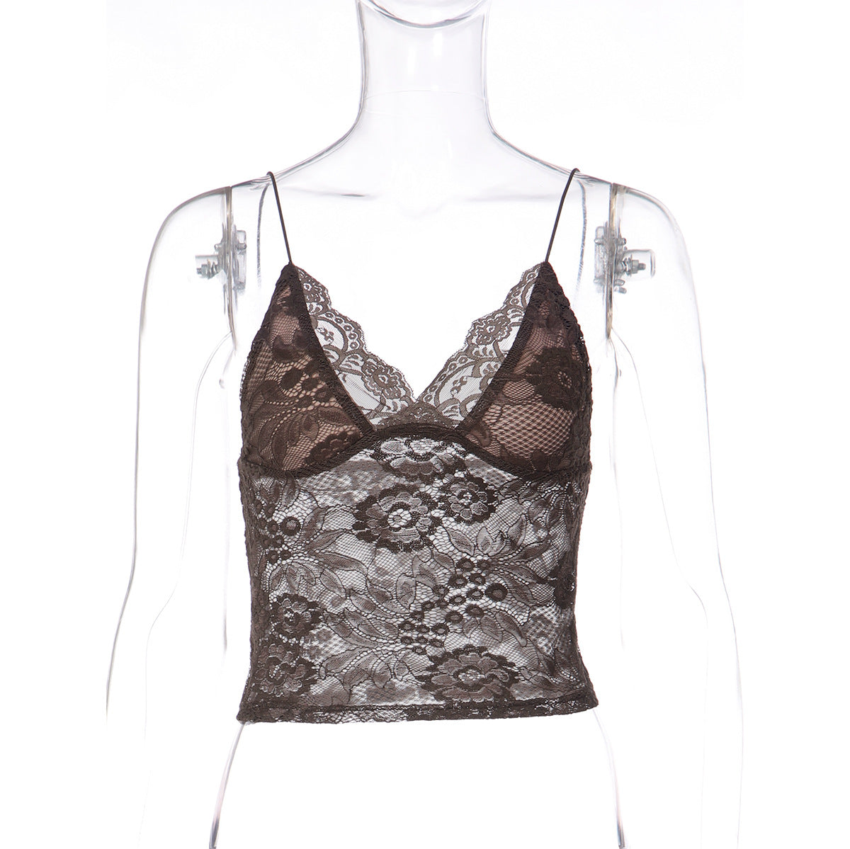 New Sexy Sheer Lace-trimmed Camisole