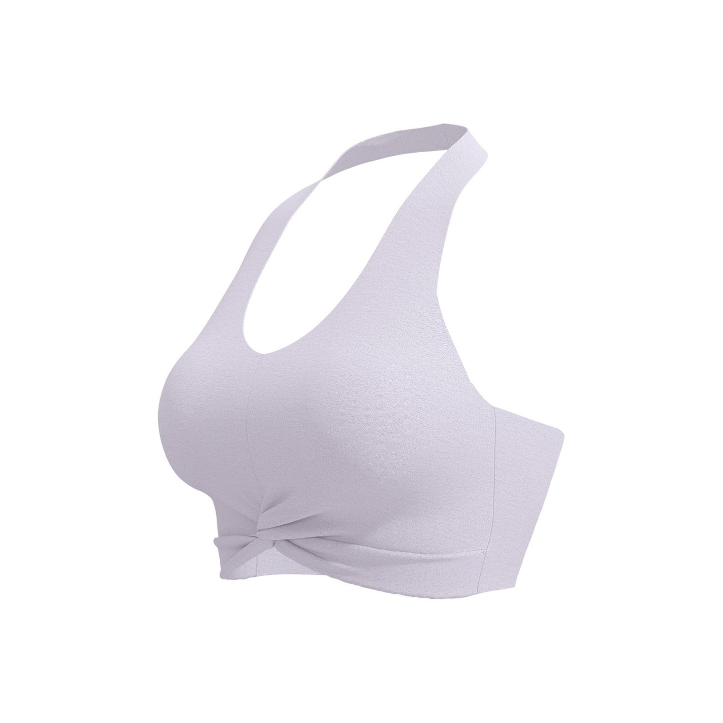 Backless Neck Hanging Sports Tank Top With Double Sided Jacquard Fabric