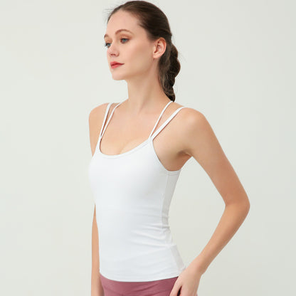 Yoga Straps Top For Women Beauty Back Cross High Elastic Quick-drying